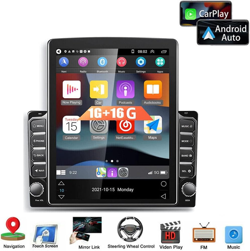 Loddery car stereo displaying a graphic equalizer for Hi-Fi audio settings