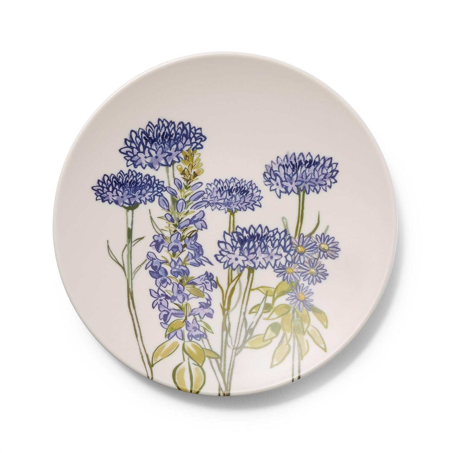 Sur La Table Wildflower Melamine Appetizer Plates, Set of 4, White