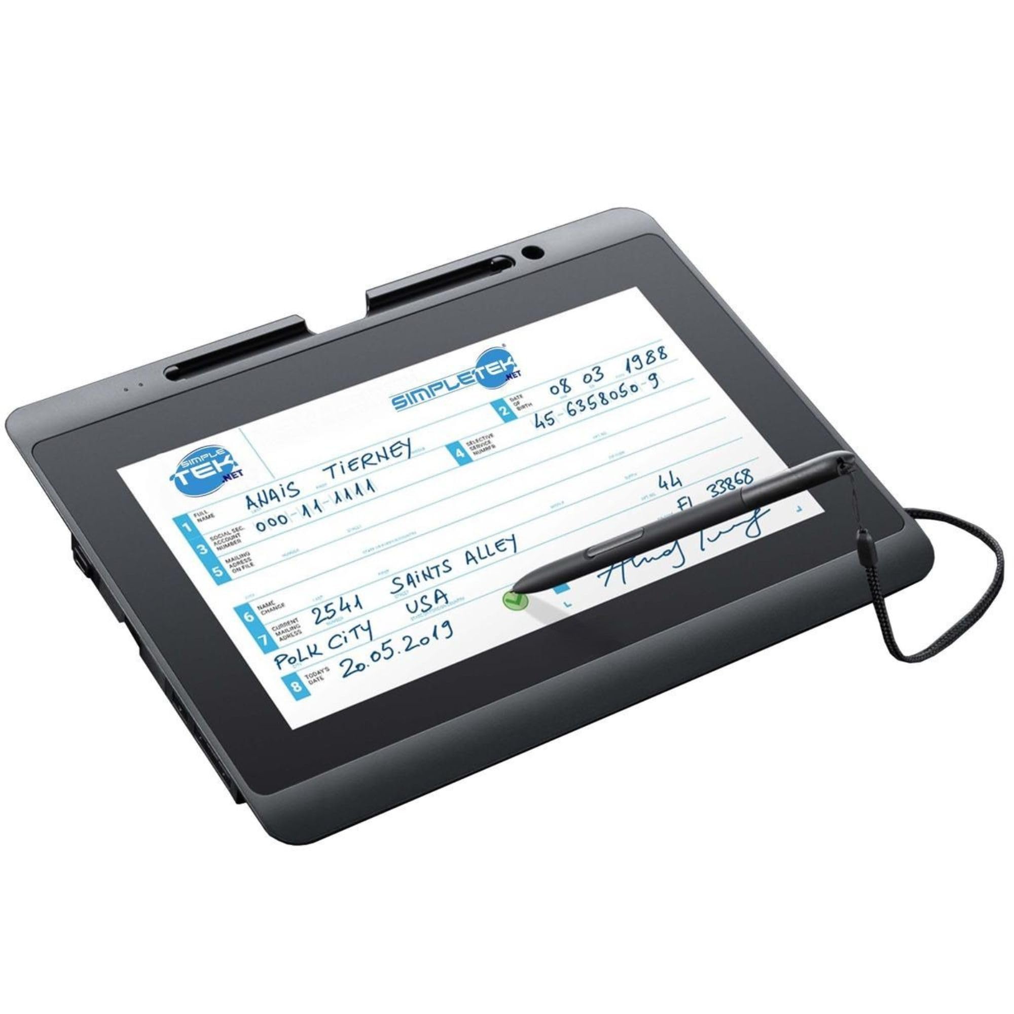 SIMPLETEK - Tavoletta Grafica con Penna per Firma Grafometrica e PDF | Signature Set DTH-1152 | Software per firma di PDF incluso