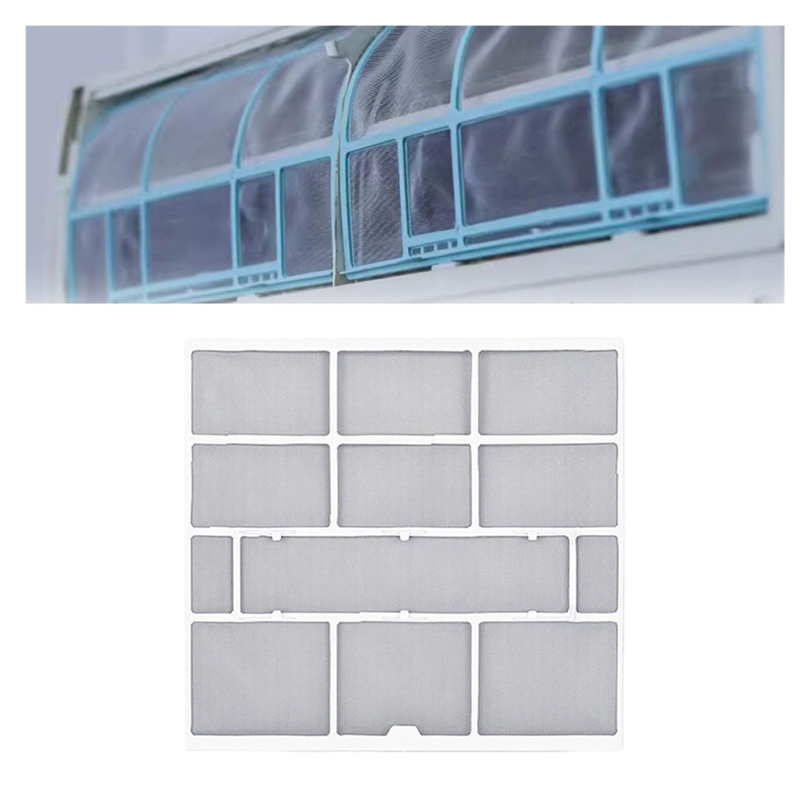 Hizon 28.2X26.5cm Hanging Air Conditioner 2Pcs Dustproof Mesh Core Air Condition Outlet Filter Air Conditioner Filter Mesh(28.2X26.5cm)