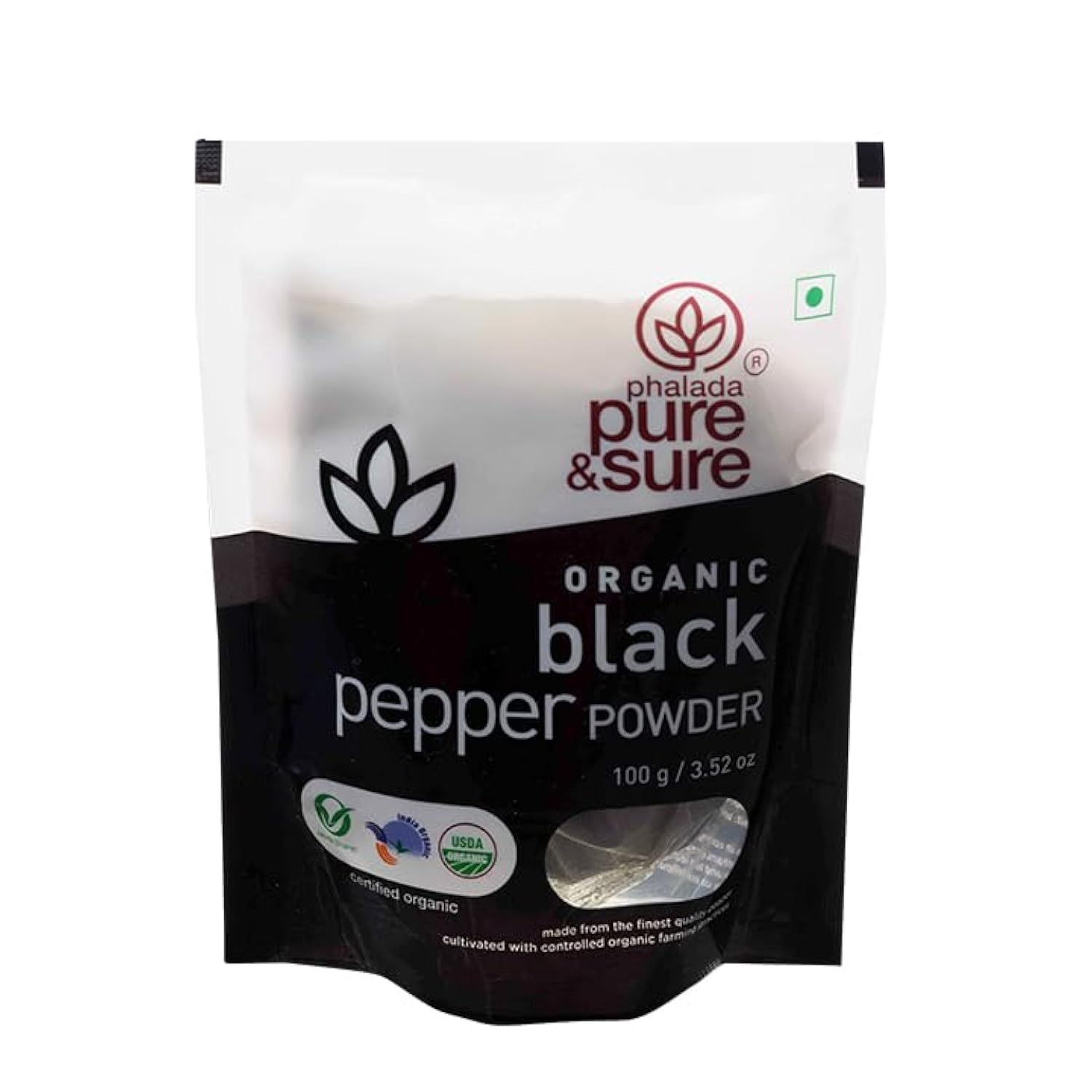 Pure & Sure Organic Black Pepper Powder 100gm (Pack of 1) | 100% Natural Kali Mirch Masala | Ultra-Pure & Finely Ground, Non-GMO, Ideal for Seasoning & Flavor Enhancement (B00M70WJRI) Amazon Price History, Amazon Price Tracker