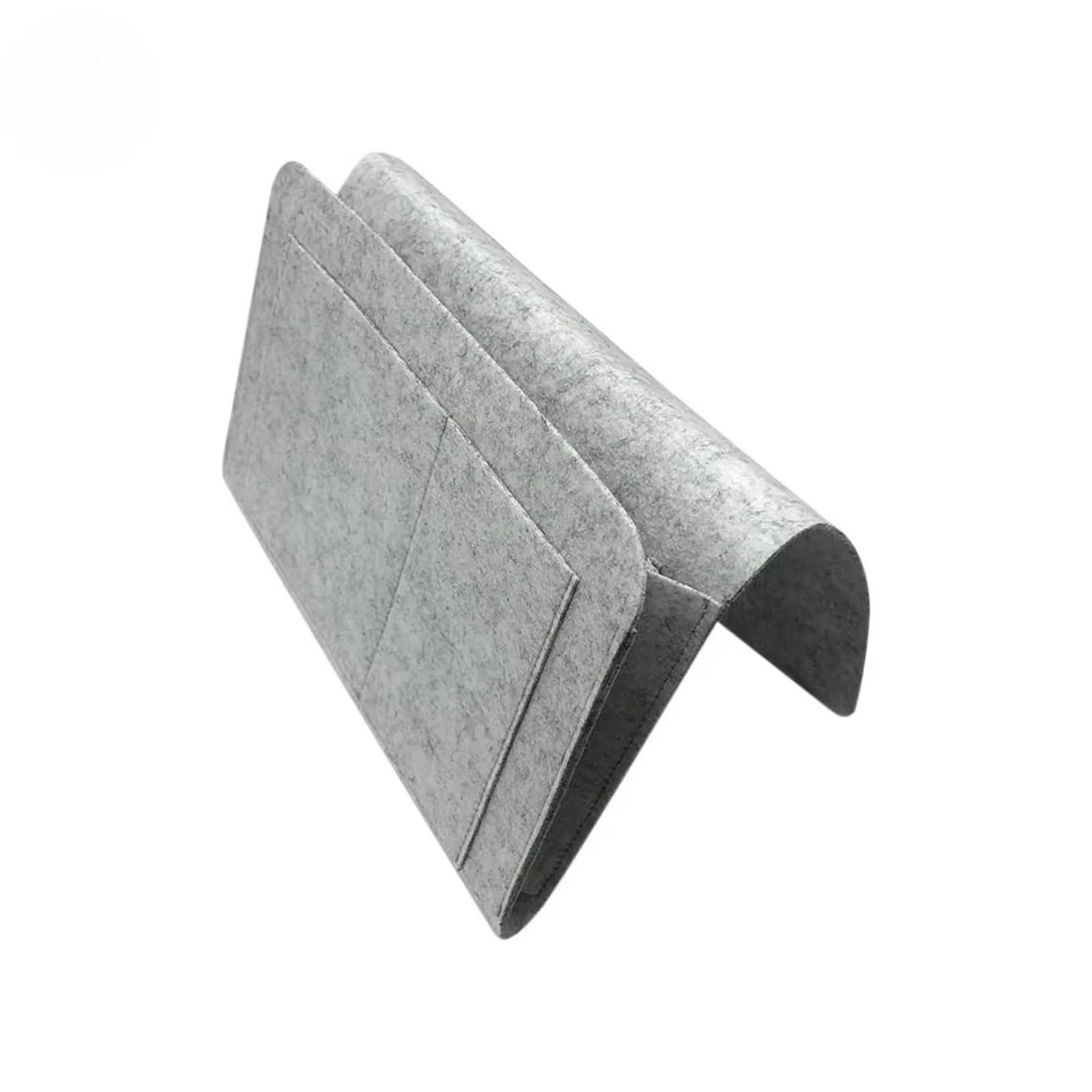 HGBFLTY Sofa Storage Caddy 1pc Felt Bedside Storage Organizer Phone Book Magazine Holder Pockets Hanging Bag For Bed Sofa Side(Gray)