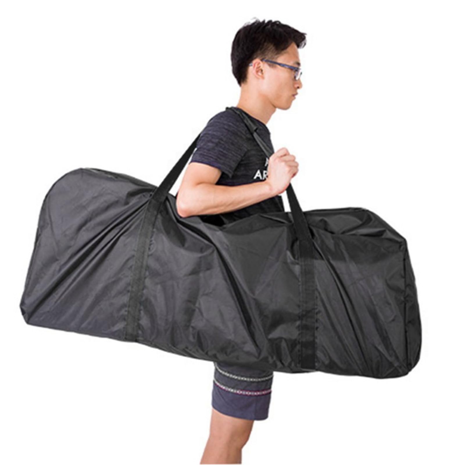 Toyvian Housse De Transport Pliable Et Étanche pour Scooter Bandoulière avec Double Fermeture Éclair pour Trottinette Électrique Noir