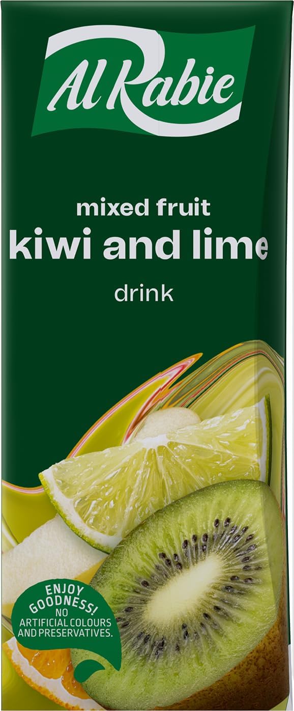 Al Rabie Mixed Fruit and Kiwi Lime Drink 185 ml 2026