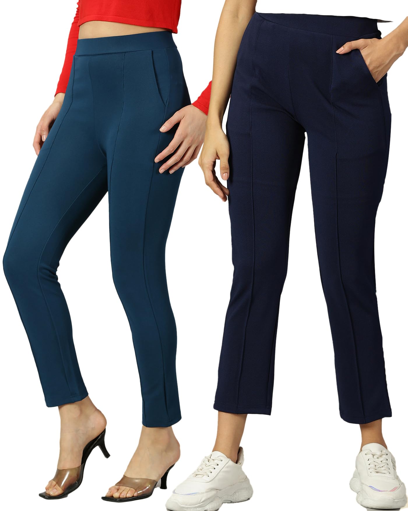 AUSK Women Trackpants || Casual Relaxed fit Trouser for Women(Pack of 2)