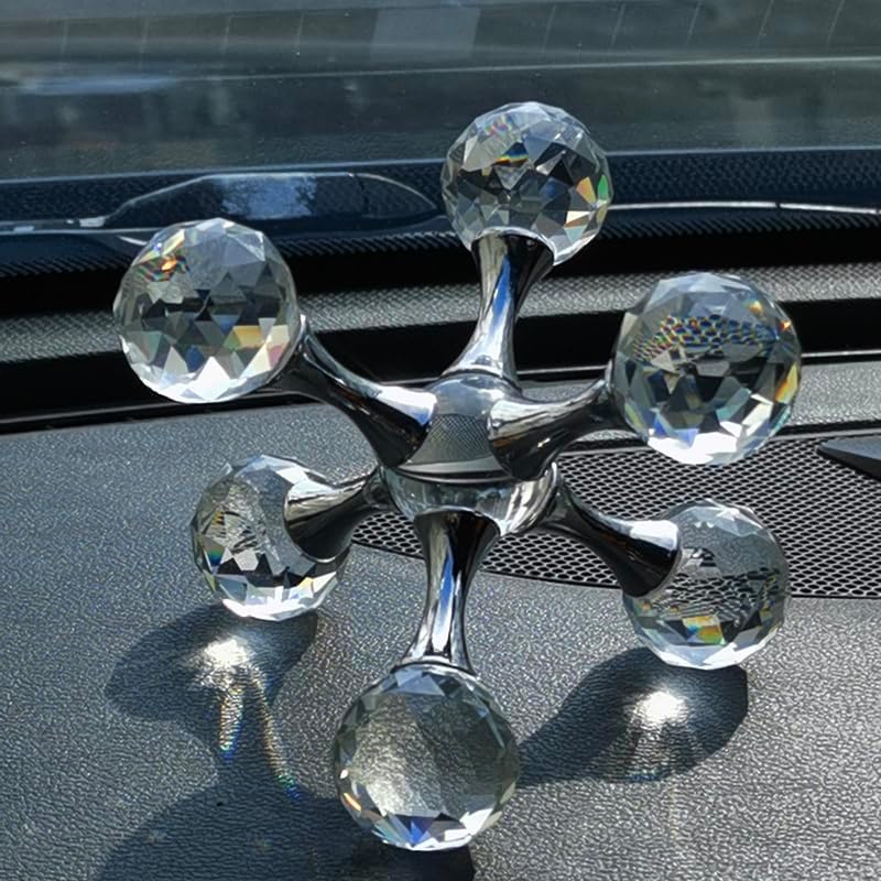 Luxurious Prism Molecular Ball Living Room Desktop Decoration Crystal Molecules, for Birthday Friends Gatherings, Christmas，Home or Office Counter Decoration Accessories