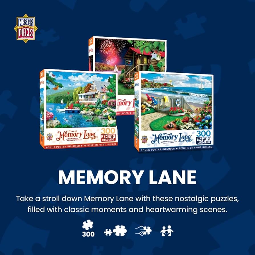 Amazon.com: Masterpieces 300 Piece EZ Grip Jigsaw Puzzle