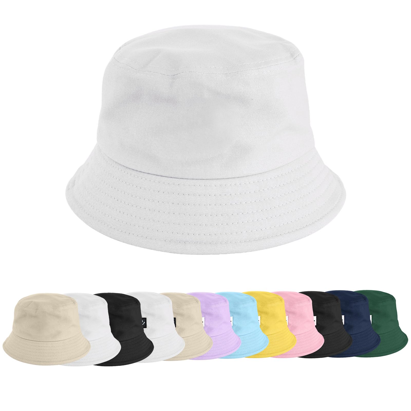 heekpek Sombrero de Pescador Algodón Gorro Pescador Plegable Sombrero de Cubo Bucket Hat Sombrero de Sol de Playa para Hombres y Mujeres Sombreros Al Aire Libre para Senderismo Camping