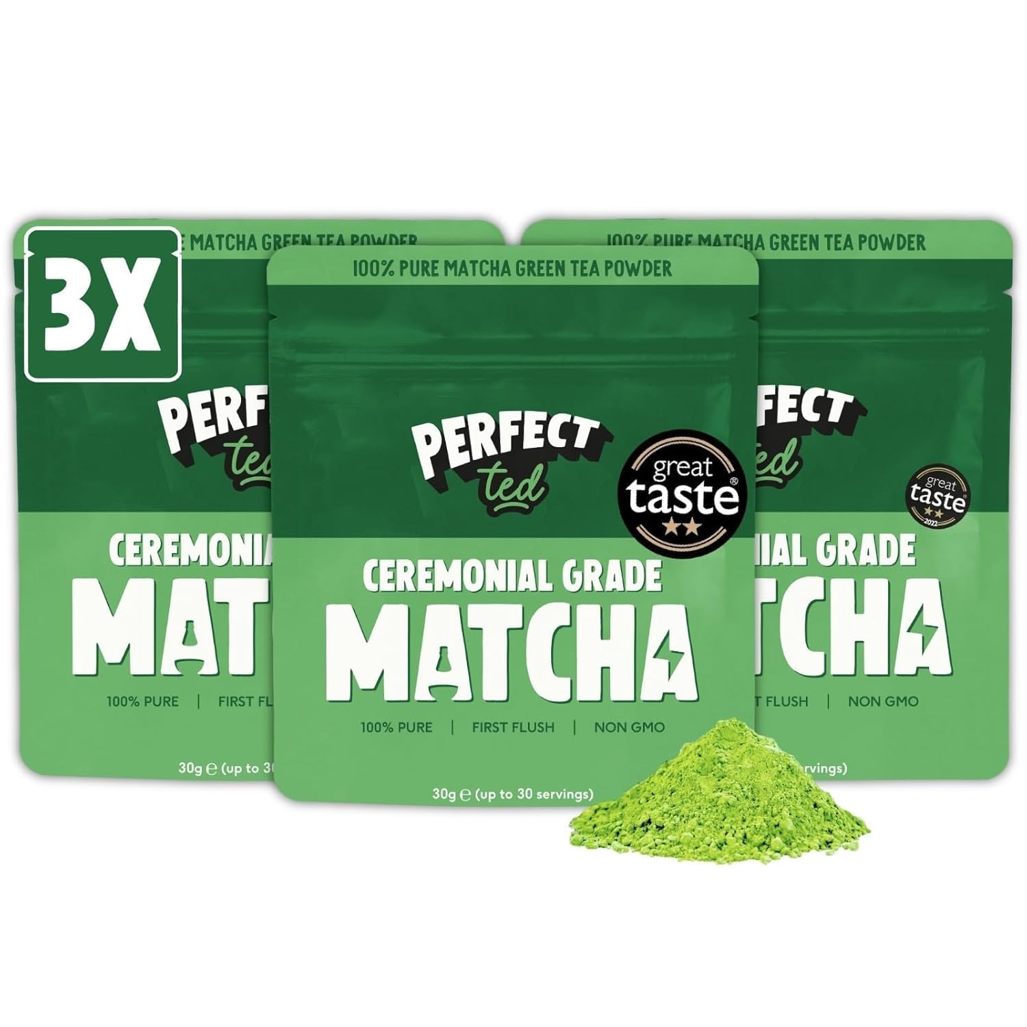 PerfectTed Organic Matcha Powder, Ceremonial Grade Japanese, 30g (30 Servings), Perfect for Lattes & Smoothies | Premium Matcha Fuel | with L-Theanine | Antioxidants | Vegan | Gluten-Free — view 13