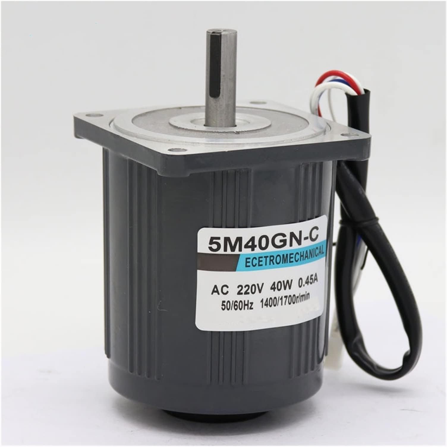 220V AC Motor 5M40GN-C High Speed Motor 1400/2800rpm Induction Speed 40W Regulation Motor+Speed Controller (Size : 220V 2800RPM)