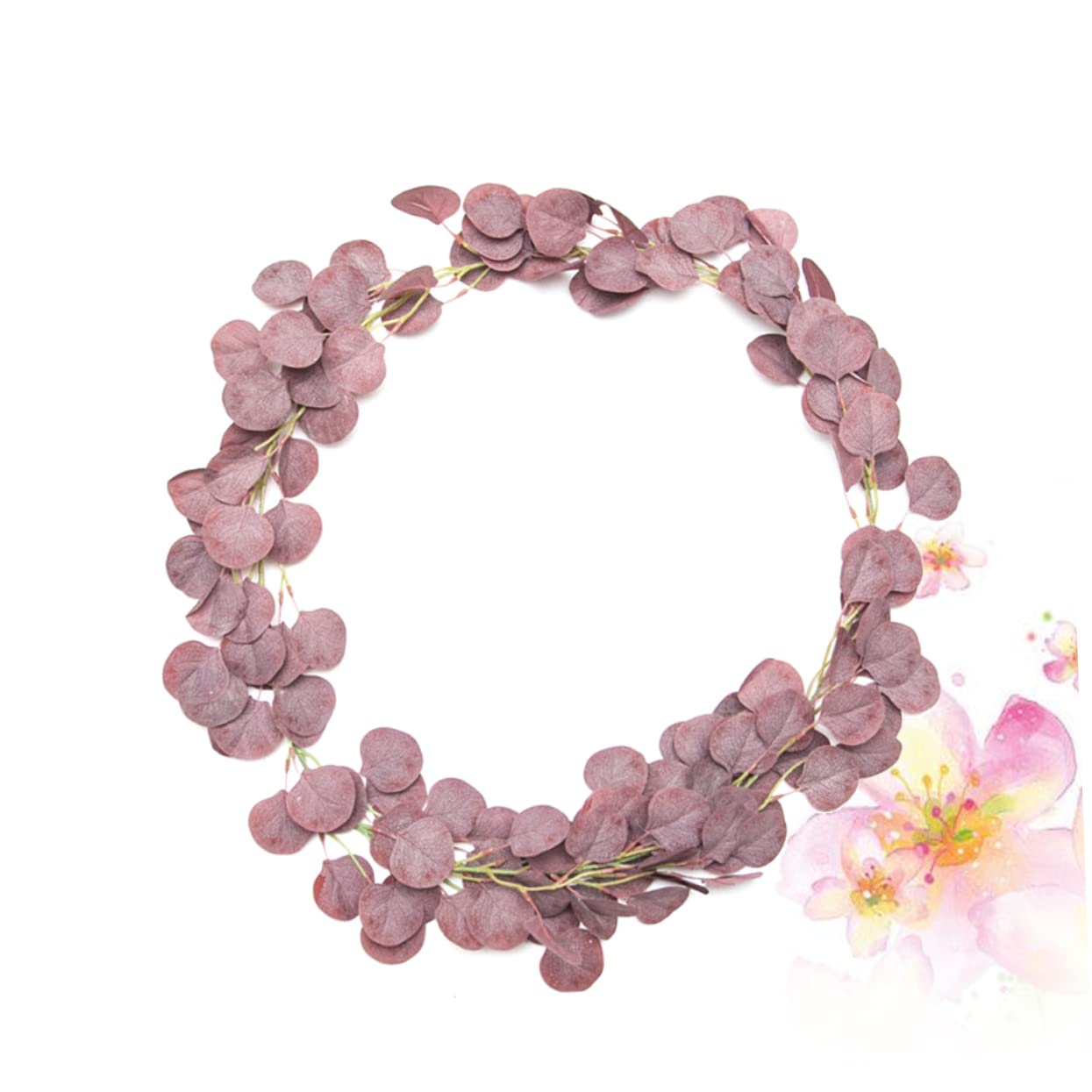 Alipis 3stücke Imitation Eucalyptus Wreath Künstlicher Grüner Blätterkranz Für Tür Und Wanddekoration Für Festlichkeiten Und Fotos Langlebige Kunstpflanze Für Einladendes