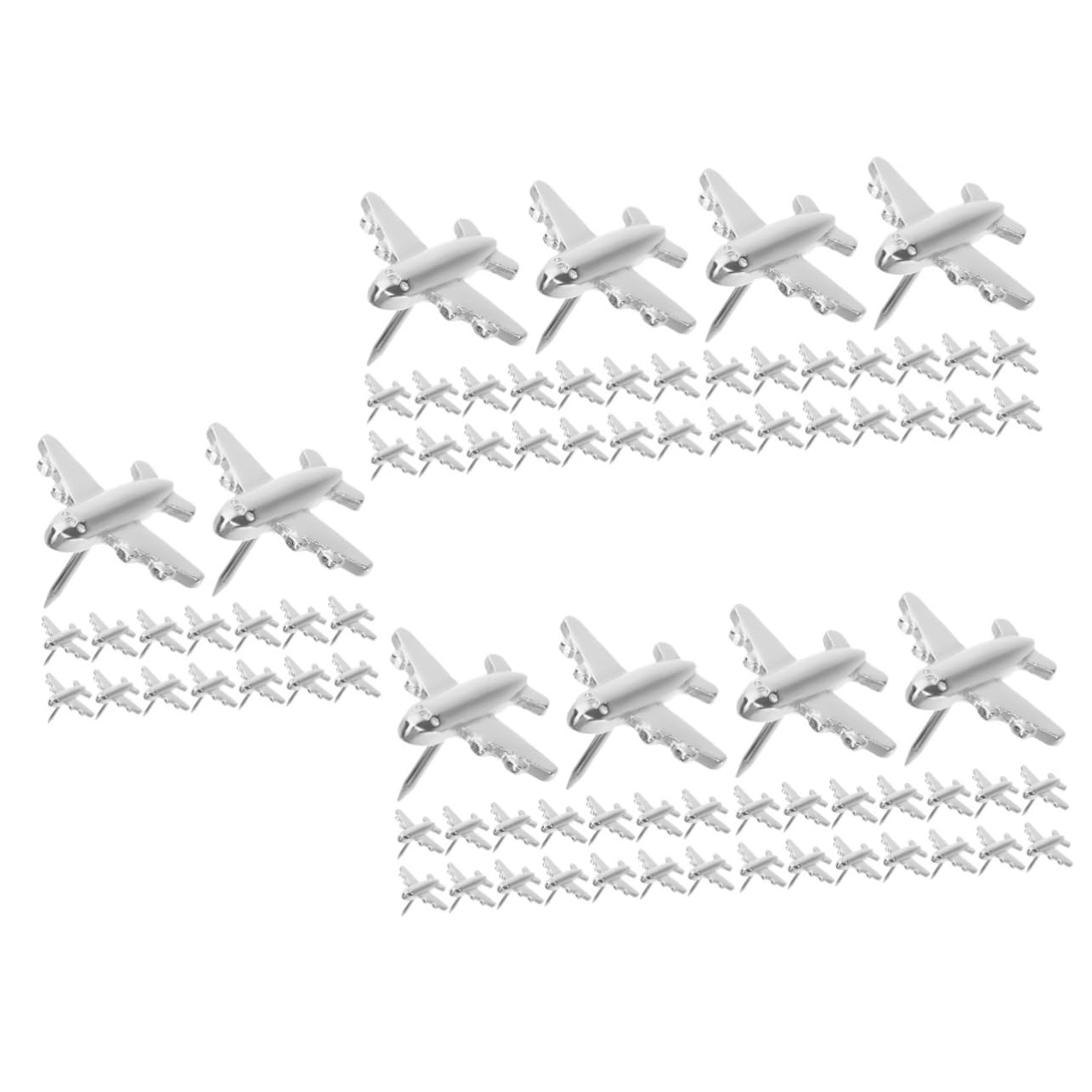 Housoutil 5 Sätze Dekorative Flugzeug Metall Pinnadeln Für Kork Und Bulletin Boards Vielseitige Fotowand Dekorationen Praktische Kartenmarkierungen Für Schule Büro Und Zuhause Stück * 5