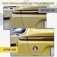 Vista 5 de Insignias de automóvil 3D, emblema calificado para veteranos, insignia automotriz de metal de 4 x 4, calcomanías de emblema redondo, emblemas