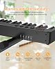 E-Piano 88 Keys for Beginners Semi-Weighted Full Size Piano Portable Digital Piano with Double X Stand Süstain Pedal & Travel Bag E Piano for Home Practice Gift