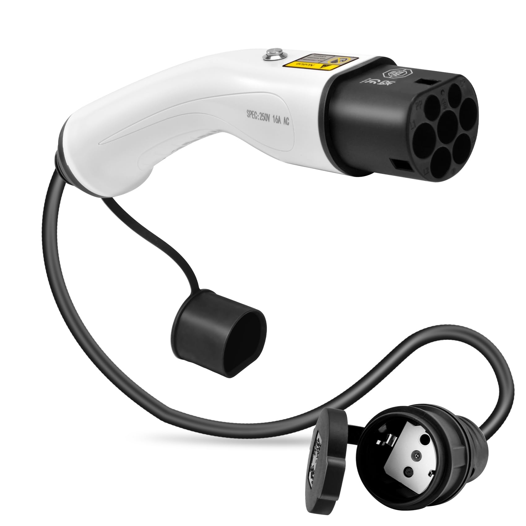 JULIK Adapter typu 2 na Schuko 16 A 230 V IEC 62196 EV kabel ładujący Wallbox