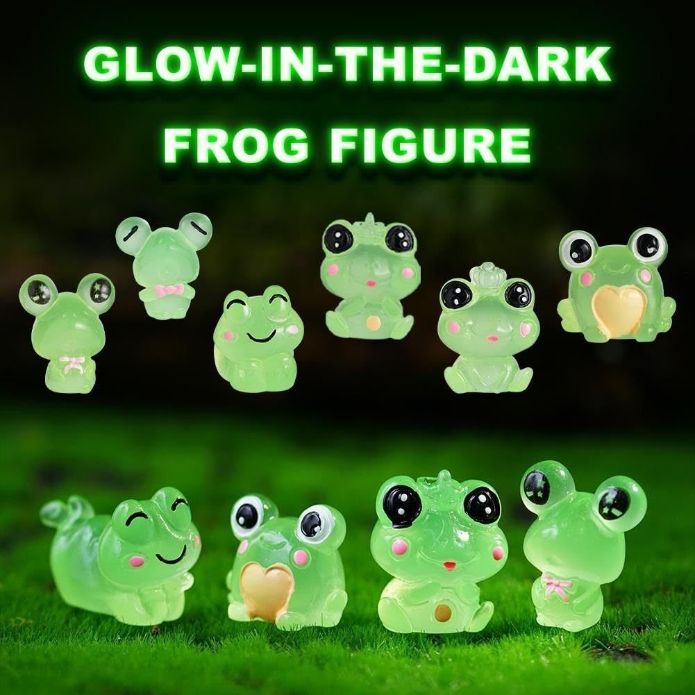Frog Miniatures - Cute Resin Figurines for Home & Car -6