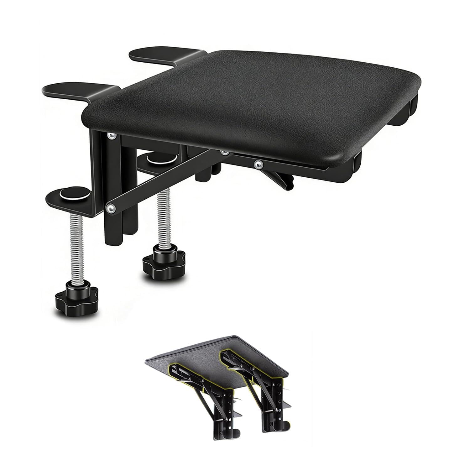 Reposabrazos Silla Oficina,Soporte Ergonómico Plegable Para Brazos De Escritorio y Silla, Soporte De Muñeca Para Oficina, Plegable 90°, Fácil De Almacenar