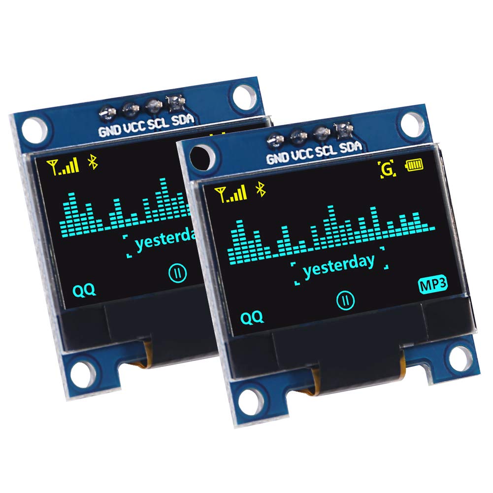 Buy ALMOCN 2PCS 0.96" OLED Module I2C IIC Serial 12864 128X64 OLED ...