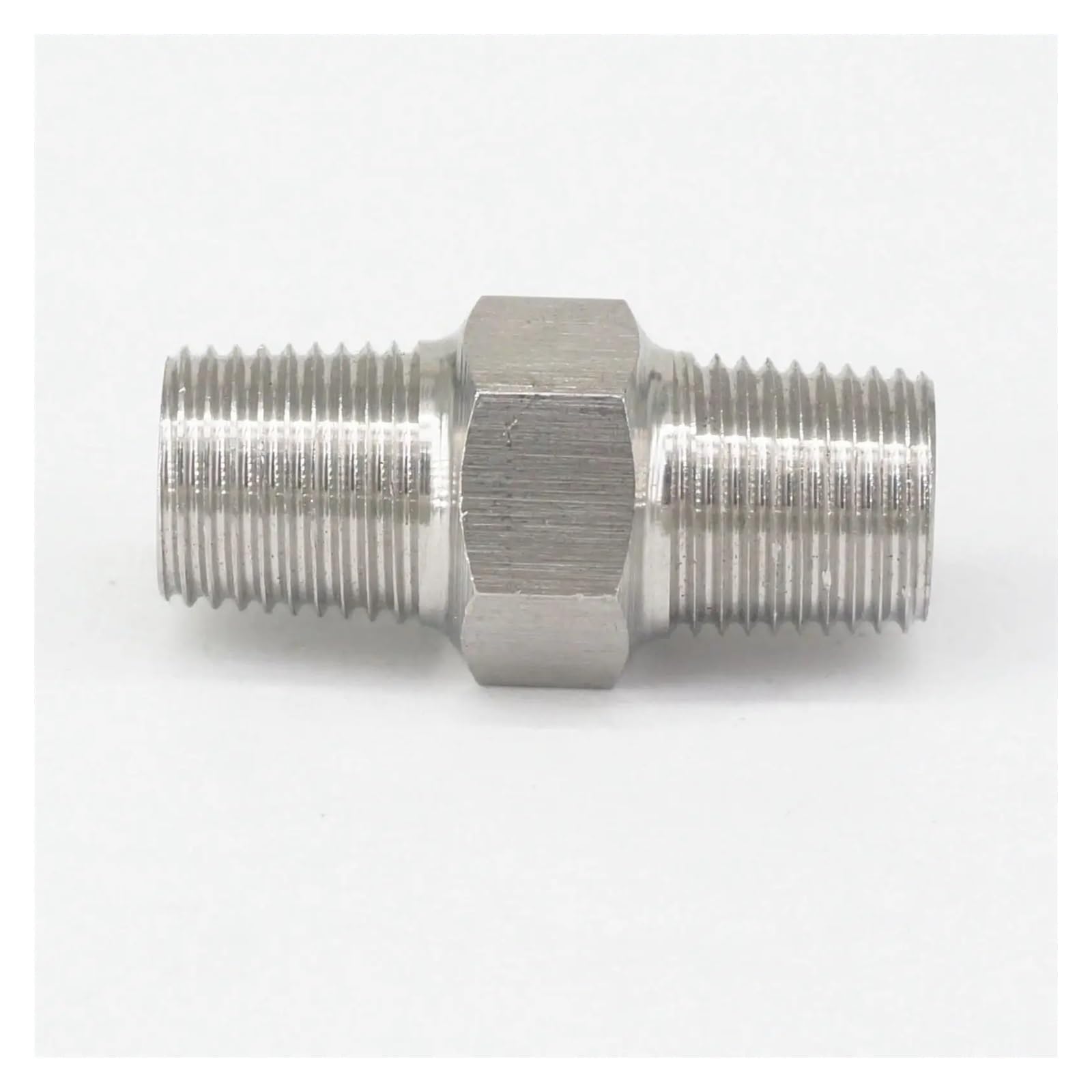 AARTERZZA 1/8" BSPT Male to 1/8" BSPT Male Threaded 304 Stainless Steel Pipe Fitting Connector 250bar Pipe Fitting