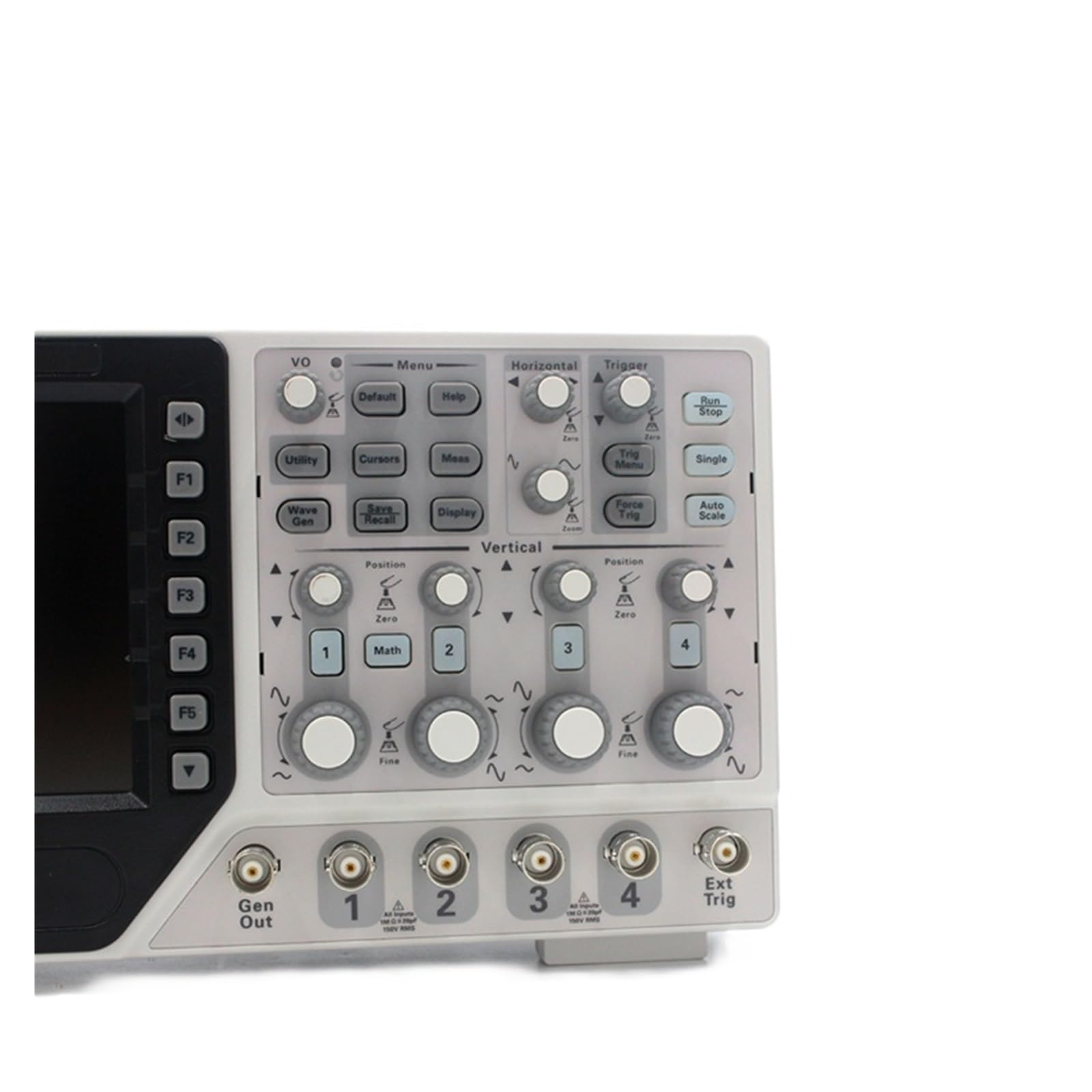 Osciloscopio digital, Osciloscopio de almacenamiento Digital banco DSO4104C, 4 canales, ancho banda 100Mhz con función generador forma onda arbitraria 1 canal