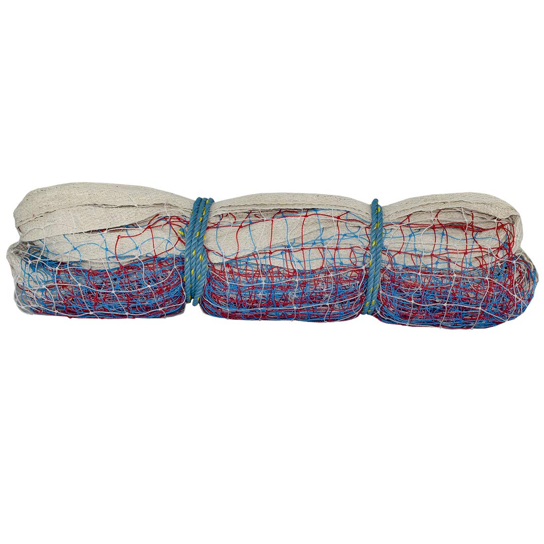 Triumph Kay Kay Badminton Net, BBN 103-D Tri-Coloured with one Side Cotton Niwar Tape Nylon Badminton Net-image-16