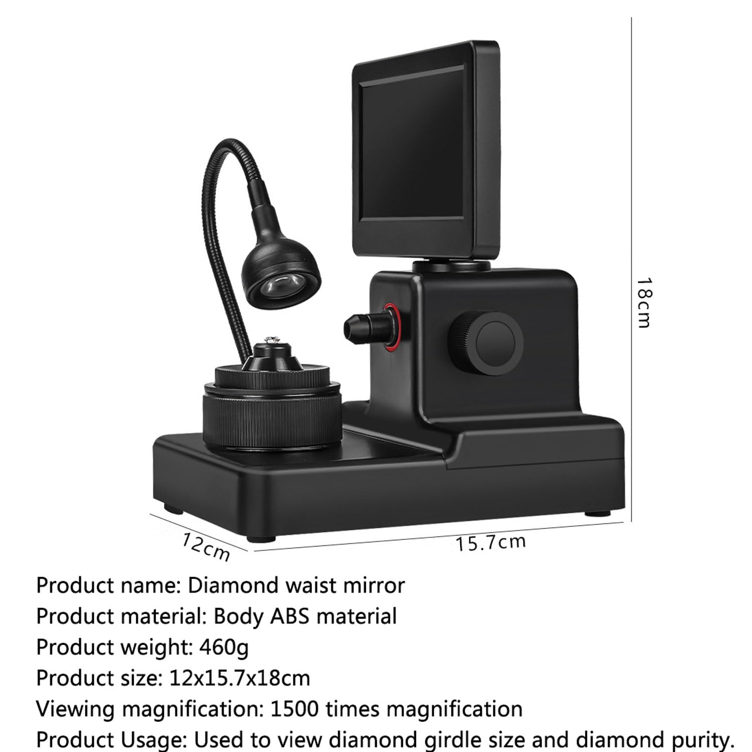 Microscopio digitale 1500X, visualizzatore USB con luce, kit microscopio biologico, ideale per studenti e professionisti