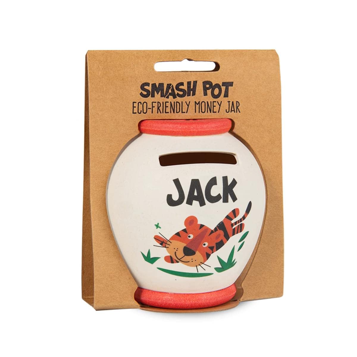 History & Heraldry Personalised Bamboo Smash Pot Money box (Jack)