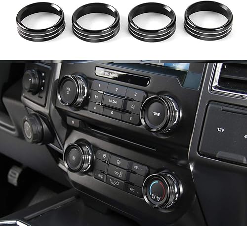 Vista 10 de Keptrim Para interruptores de aire acondicionado F150, botón de botón de botón de botón de CA VOL para Ford F150 XLT 2015 2016 2017 2018 2019 2020