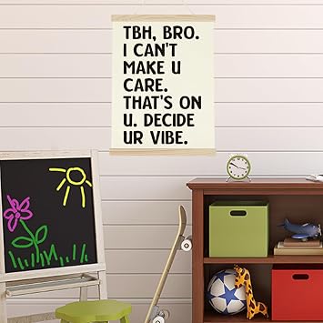 WINGTECA Funny Classroom Decor High School Art Poster Hanger Frame06