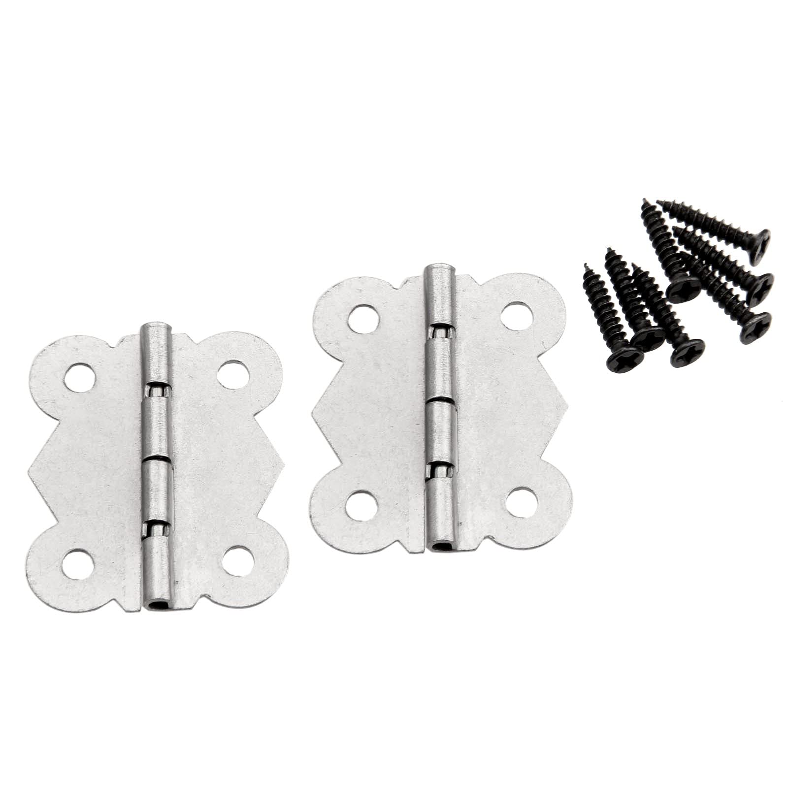 Nvsfzgiyg Bronze Hinge, 10Pcs 40Mm Antique Cabinet Butterfly Iron Furniture Accessories Wood Box(Bronze)