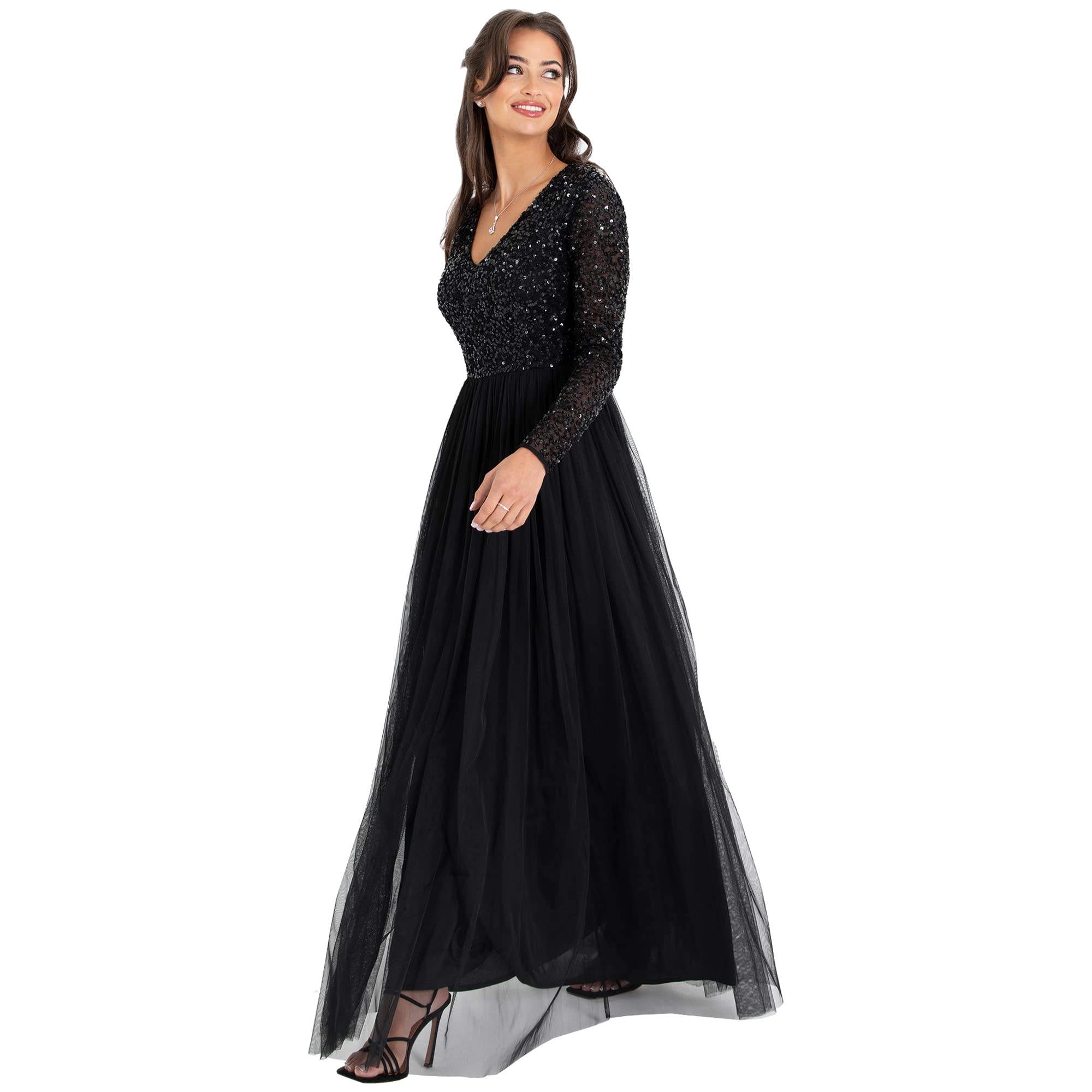 Maya Deluxe Women's Black De Wp Maxi 8