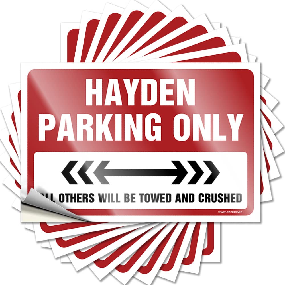 Room Accessories for Men Sweet Decals | Hayden Parking Only Vintage for Surfing Decor(6X9CM)