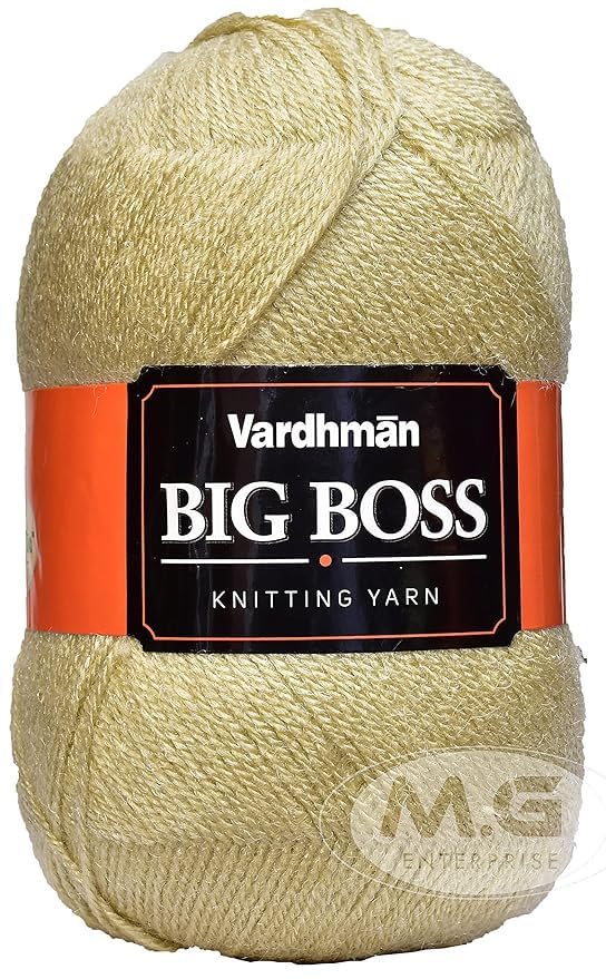 Image of M.G ENTERPRISE Bigboss Pista 600 GMS Wool Ball Hand Knitting Wool /Art Craft Soft Fingering Crochet Hook Yarn, Needle Knitting Yarn Thread Dyed-NK Art-ABI