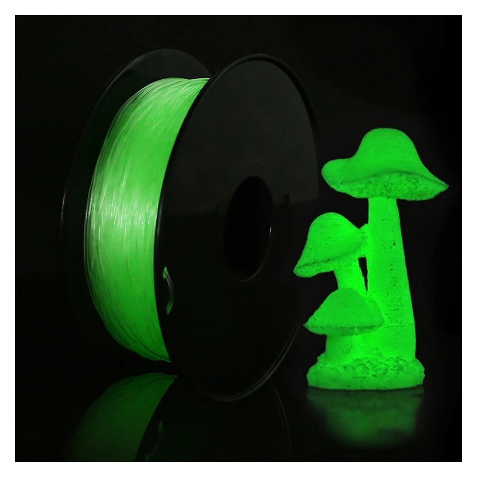 1,75 mm TPU, im Dunkeln leuchtendes 3D-Druckerfilament, ungiftig, leuchtende Sublimation, 500 g, 1000 g, 3D-Druckmaterial, flexibel, leuchtet(TPU glows Blue 1Kg)