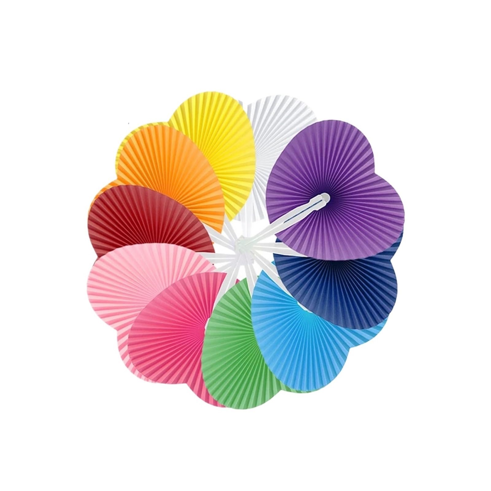 YUPLIODSX Paper Fans Folding Fan Paper Fans Blank Fan Festival Hand Fans DIY Painting Birthday Wedding Party Decor Gifts