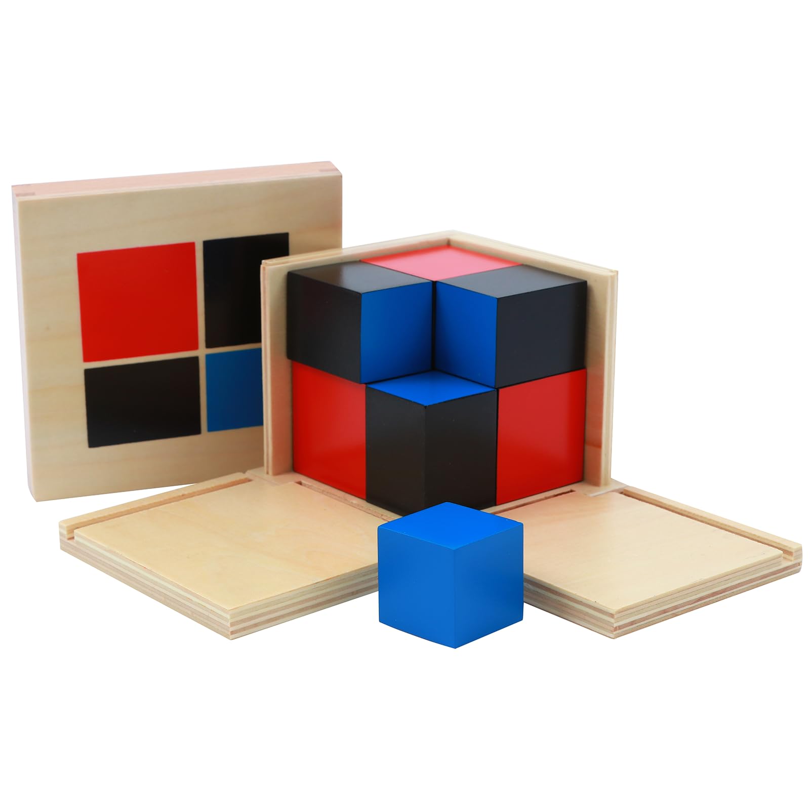 Binomial Cube Montessori Sensorial Educational Toys for Kids Learning Early Educational Toys