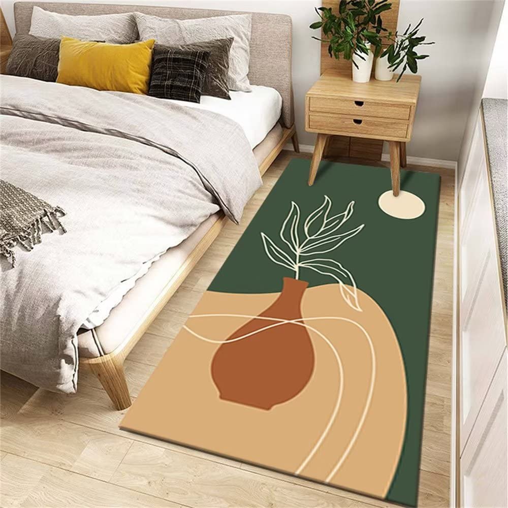 Bettumrandung Sicherheit und Umweltschutz des Schlafzimmerkorridors Teppich Baby grün Wohnzimmer Sofa schöne Teppich bettumrandung Teppich mädchen200x300CM