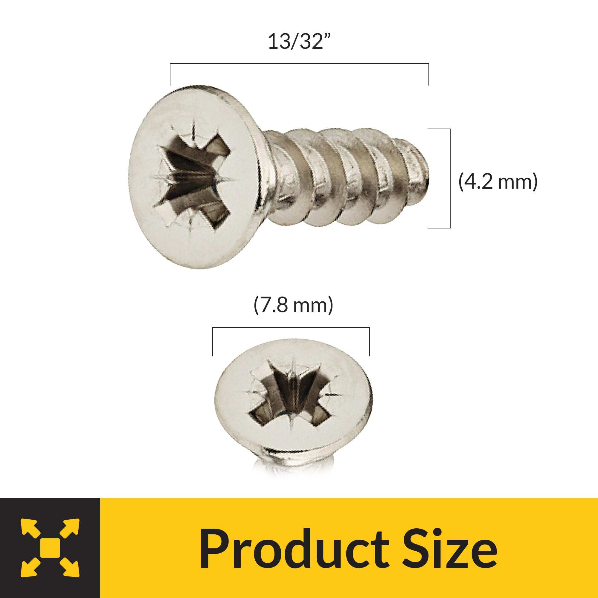 Brixwell SRW263123401 Euro Screw with Countersunk Head Pack of 1000