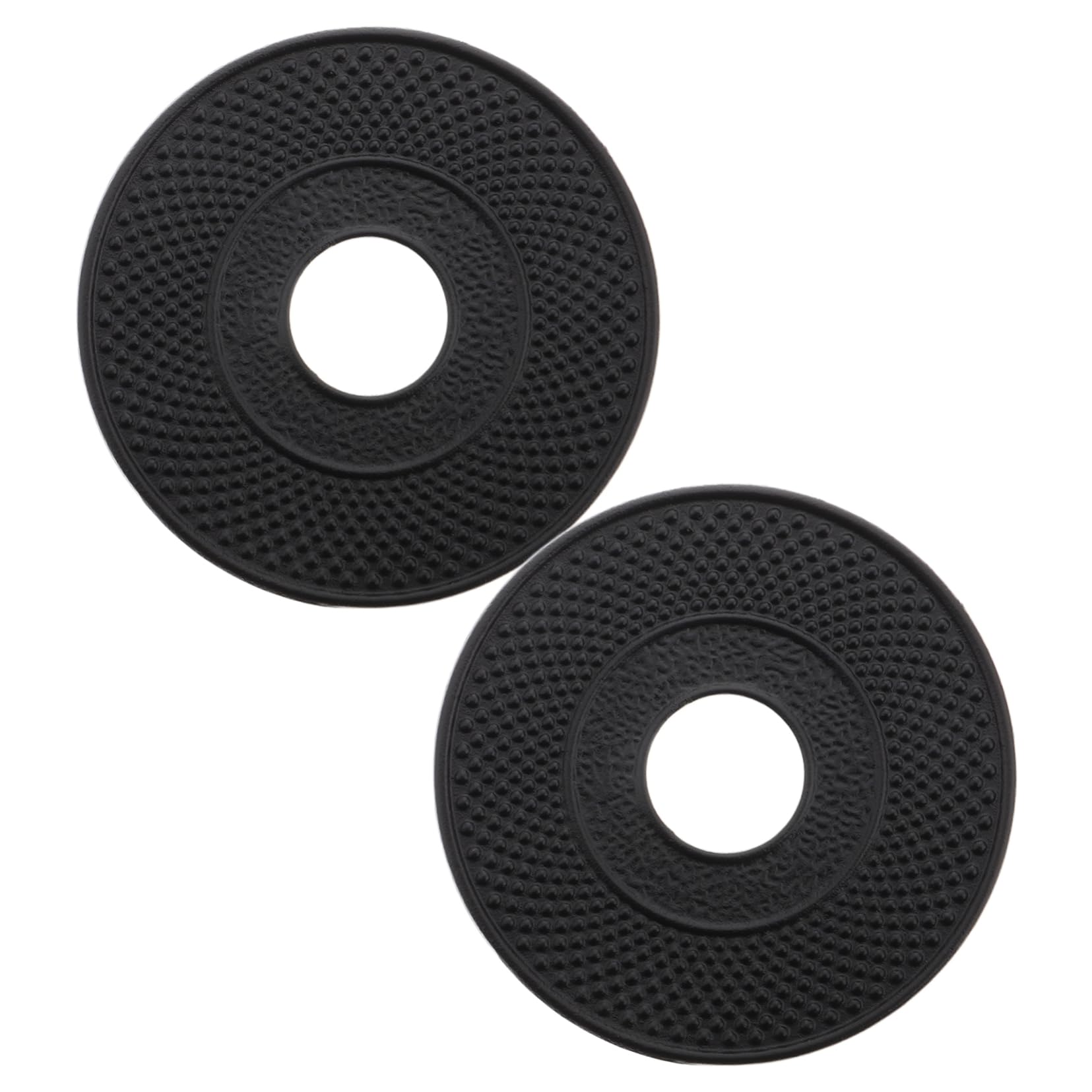 BESTYASH 2pcs Cast Iron Teapot Stand Trivets Japanese Style Heat-Resistant Kettle Holder for Vintage Teapot Accessory for Tea and Hot Pot Use