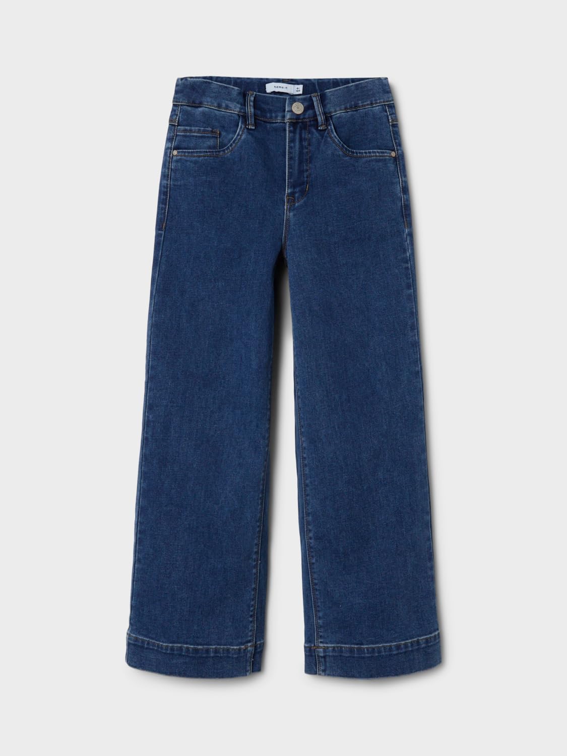 Name IT Nkfrose Hw Wide Jeans 1356-on Noos Fille Pantalon en Jean