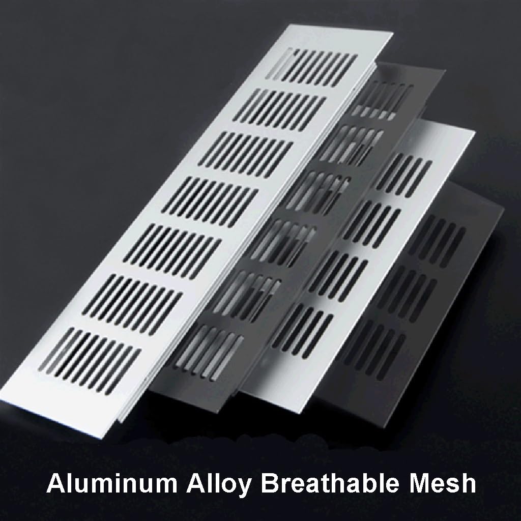Lüftungsgitterabdeckung, Lüftungsgitter aus Aluminiumlegierung, 2 Stück(100x300mm)