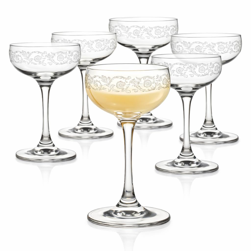 Likörgläser Mit Stiel (6er Set) – Eierlikör Gläser & Likörschalen flach – 75ml Kristall Glas Schnapsgläser Mit Stiel – Elegante Likör Gläser für Eierlikör & Dessert