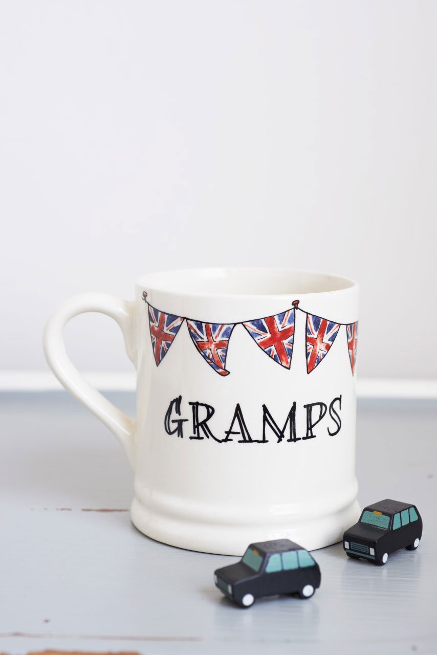 Sweet William Designs Sweet William Gramps Mug With Union Jack Bunting