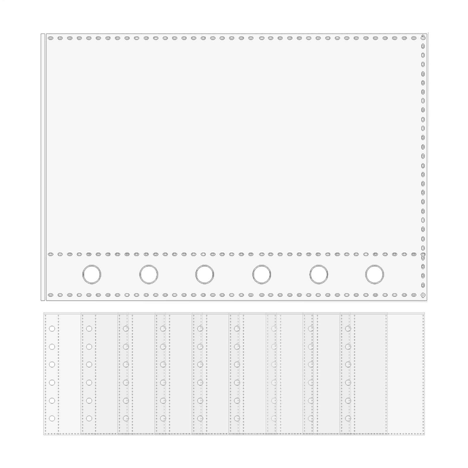 Amazon | 透明バインダー交換シート、 A-7 6リングクリアバインダー