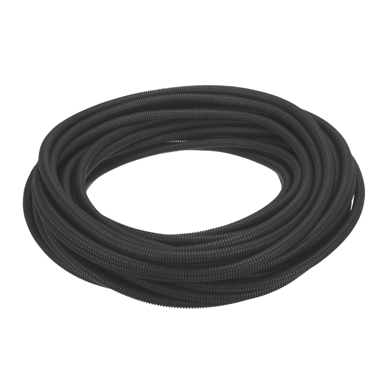 sourcing map Split Wire Loom Tubing 1/2"(12mm) ID 100FT(30m) Wire Loom Tubing Heat & Cold Resistant -40F to 257F Plastic Flexible Conduit Cord Protector for Electrical Wires Cable, Black