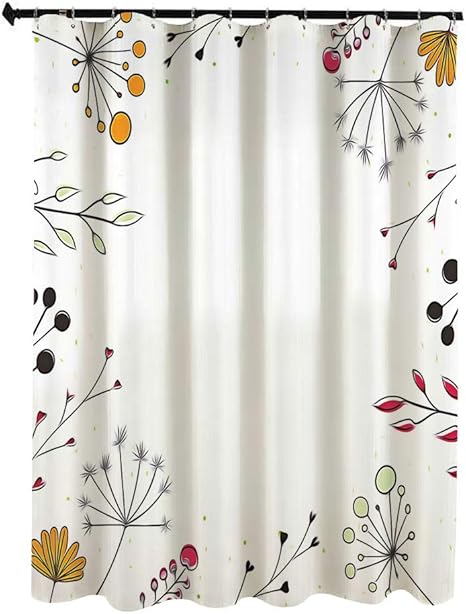 Amazon モダンな装飾 シャワー カーテン おしゃれ かわいい 1 X 180cm 幾何学的な花のある花の枝アートプリント 浴室カーテン ユニットバス カーテン バスかーてん 防水 防カビ おしゃれ 清潔感 速乾 軽量 取付簡単 お手入れ簡単 ホワイトマゼンタアンバーピスタチオ Amazon モダンな装飾 シャワー カーテン おしゃれ かわいい 1 X 180cm 幾何学的な花のある花の枝アートプリント 浴室カーテン ユニットバス カーテン バスかーてん 防水 防カビ おしゃれ 清潔感 速乾 軽量 取付簡単 お手入れ簡単 ホワイトマゼンタアンバーピスタチオ