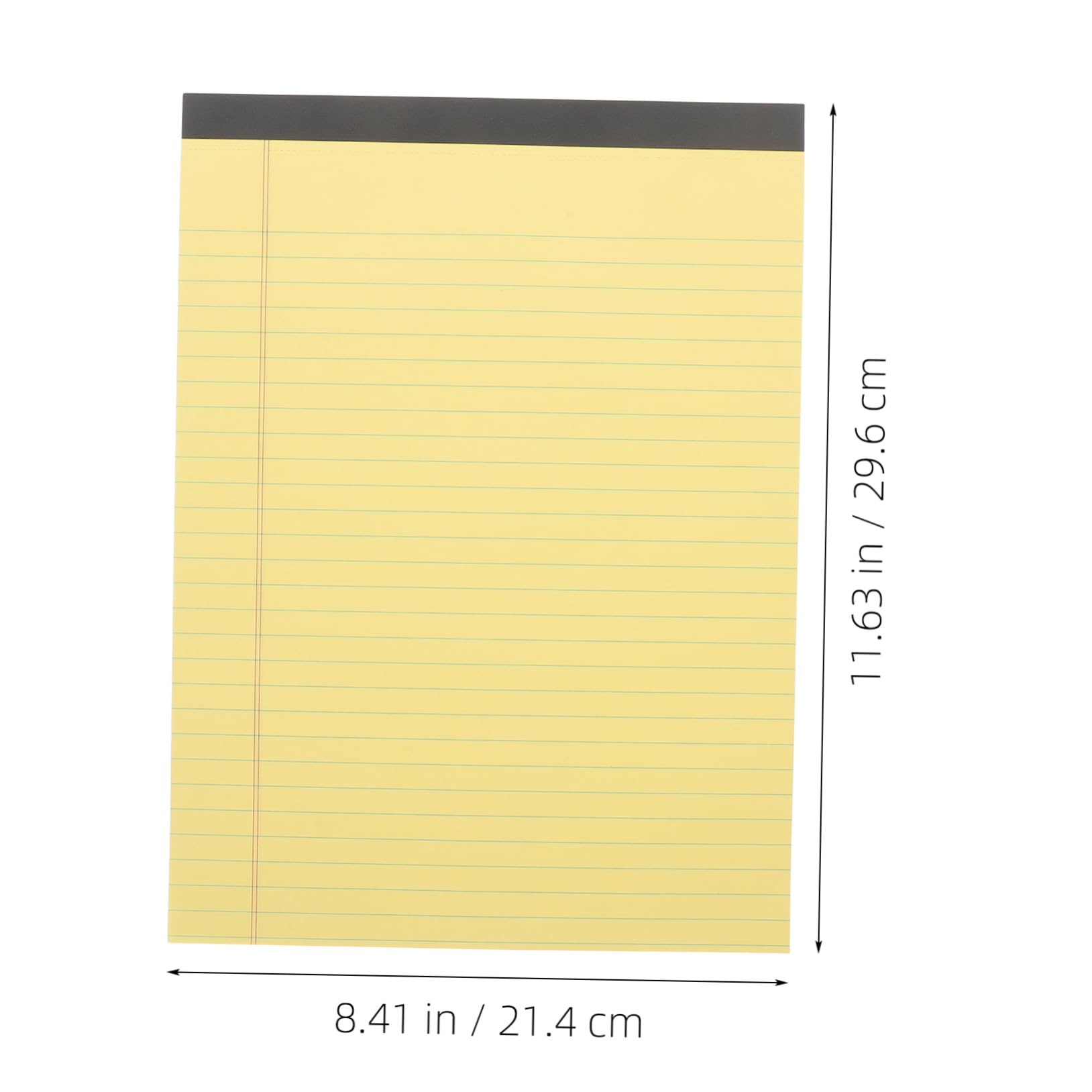Blocco Note A4 a Righe Strappabile, 4 Pezzi, Giallo