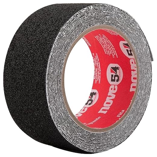 Fita Antiderrapante, Nove 54, Preta, 50 mm x 5 m