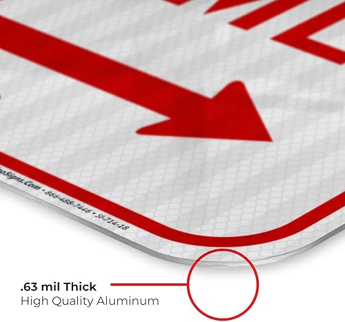 Miniatura 6 de Letrero de No estacionamiento, No Parking Anytime, 12 x 18 pulgadas, 3M EGP reflectante aluminio .063, resistente a la decoloración, fabricado en