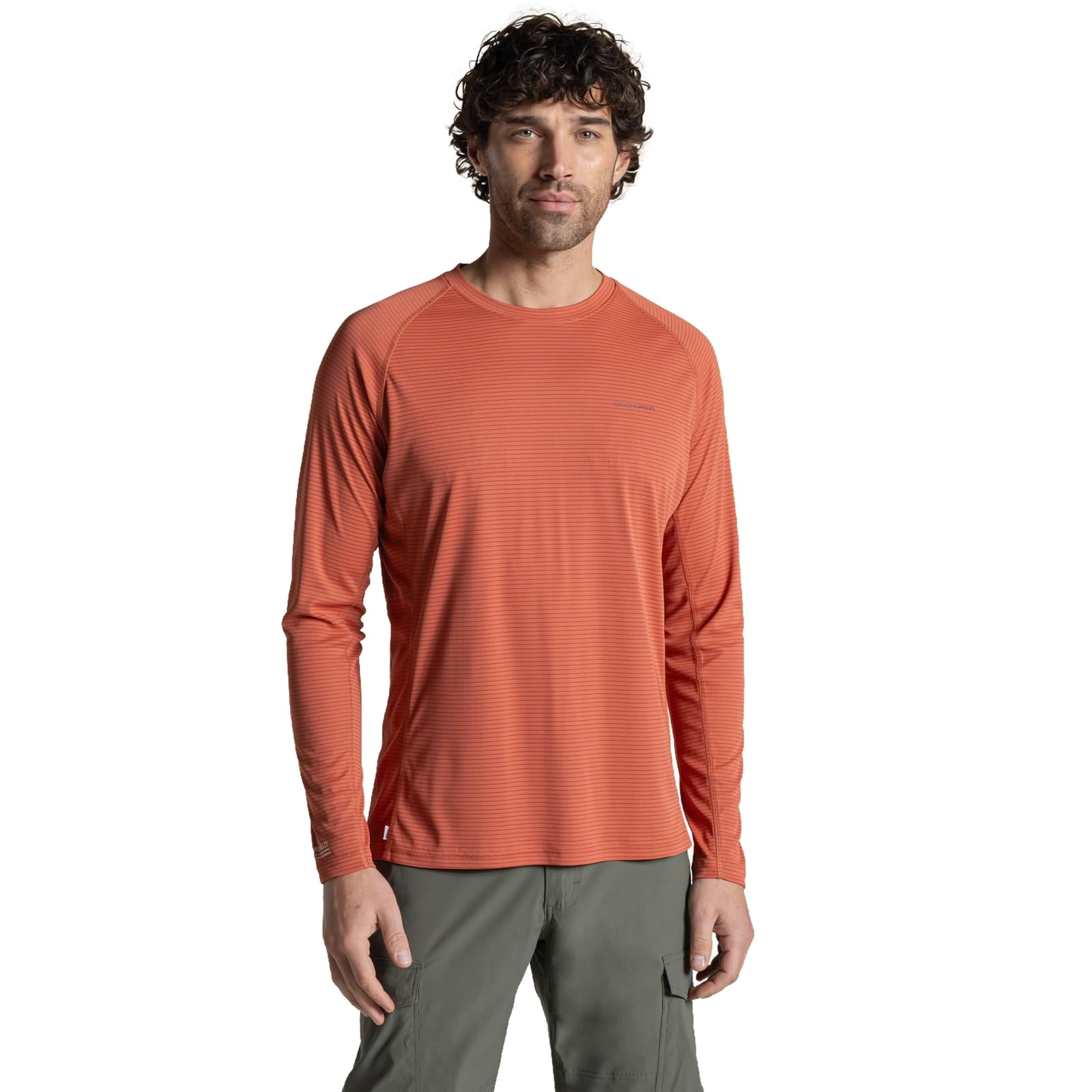 Craghoppers Men's Nosilife Solar Shield+ Long-Sleeved T-Shirt - Dark Sahara - M